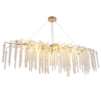 Полилей кристал LUXURY Golden Willow 120X45 CM