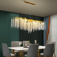Полилей кристал LUXURY Golden Willow 120X45 CM
