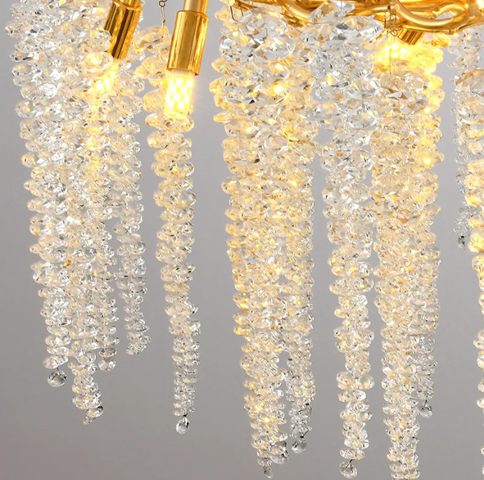 Полилей кристал LUXURY Golden Willow 80CM