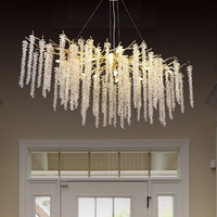 Полилей кристал LUXURY Golden Willow 120X45 CM