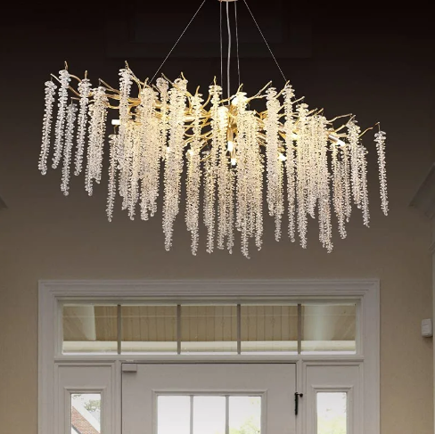 Полилей кристал LUXURY Golden Willow 150X45 CM