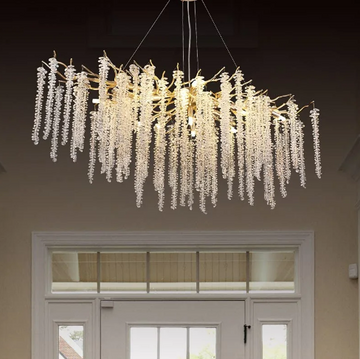 Полилей кристал LUXURY Golden Willow 150X45 CM