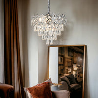Полилей от кристал Malli Silver 30-40cm