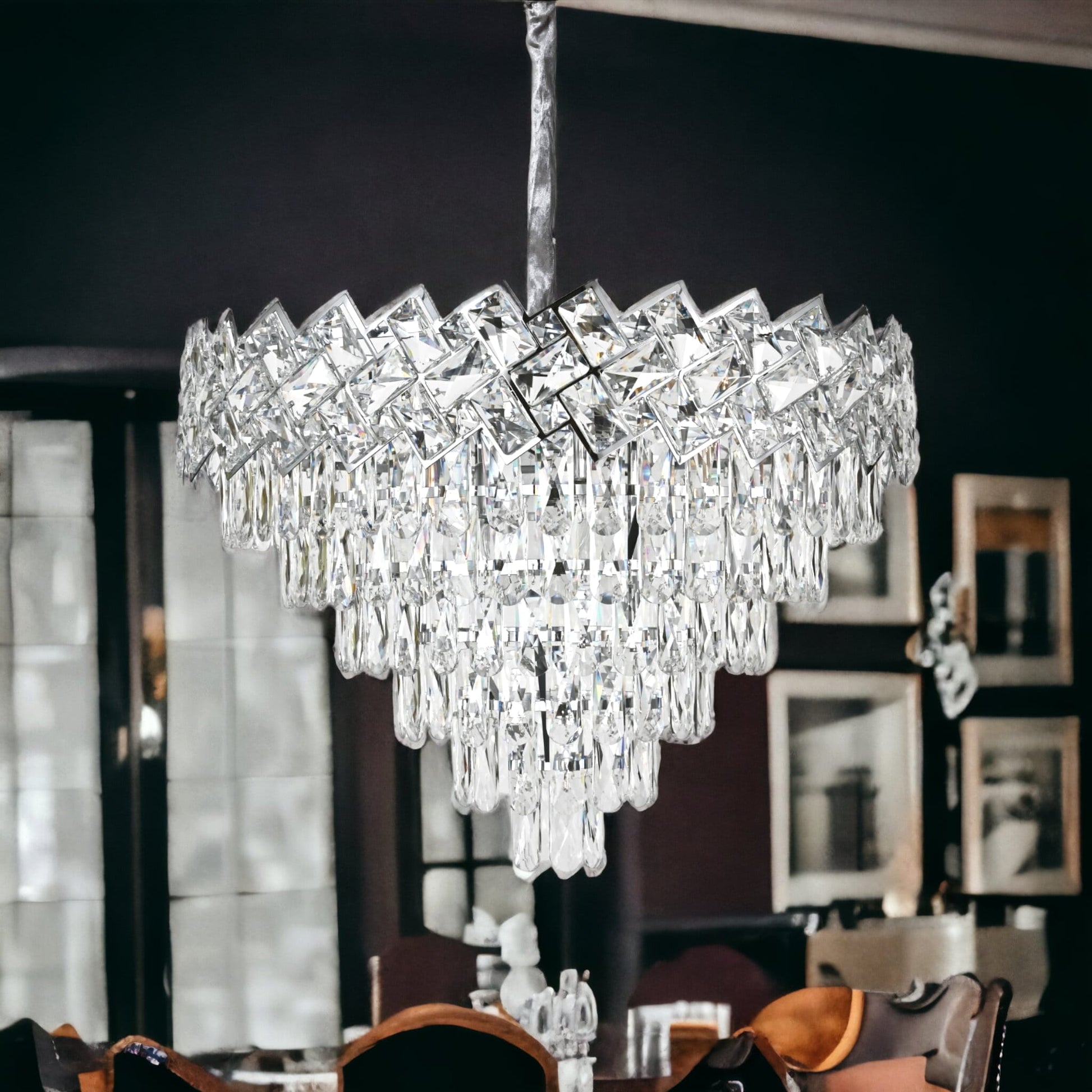 Полилей от кристал Malli Silver 60cm
