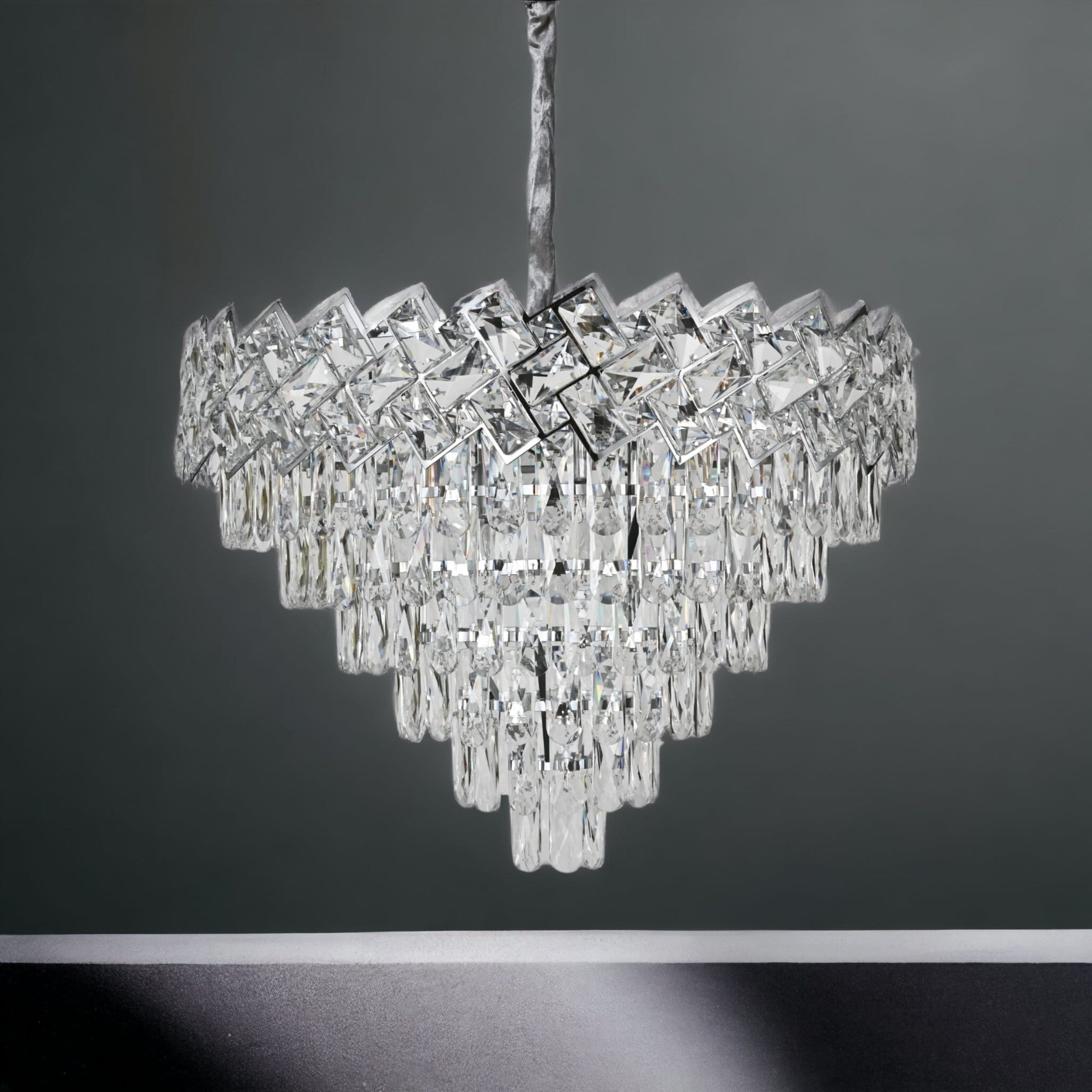 Полилей от кристал Malli Silver 60cm