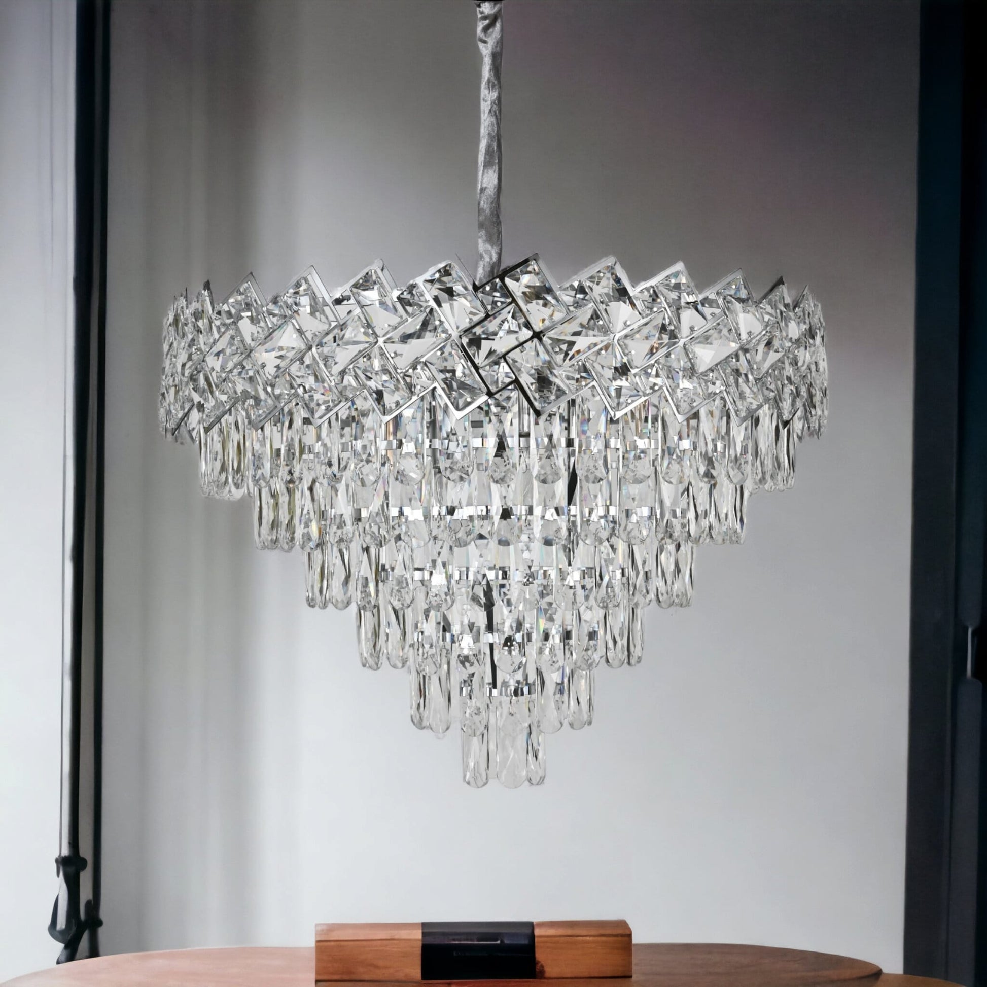 Полилей от кристал Malli Silver 60cm