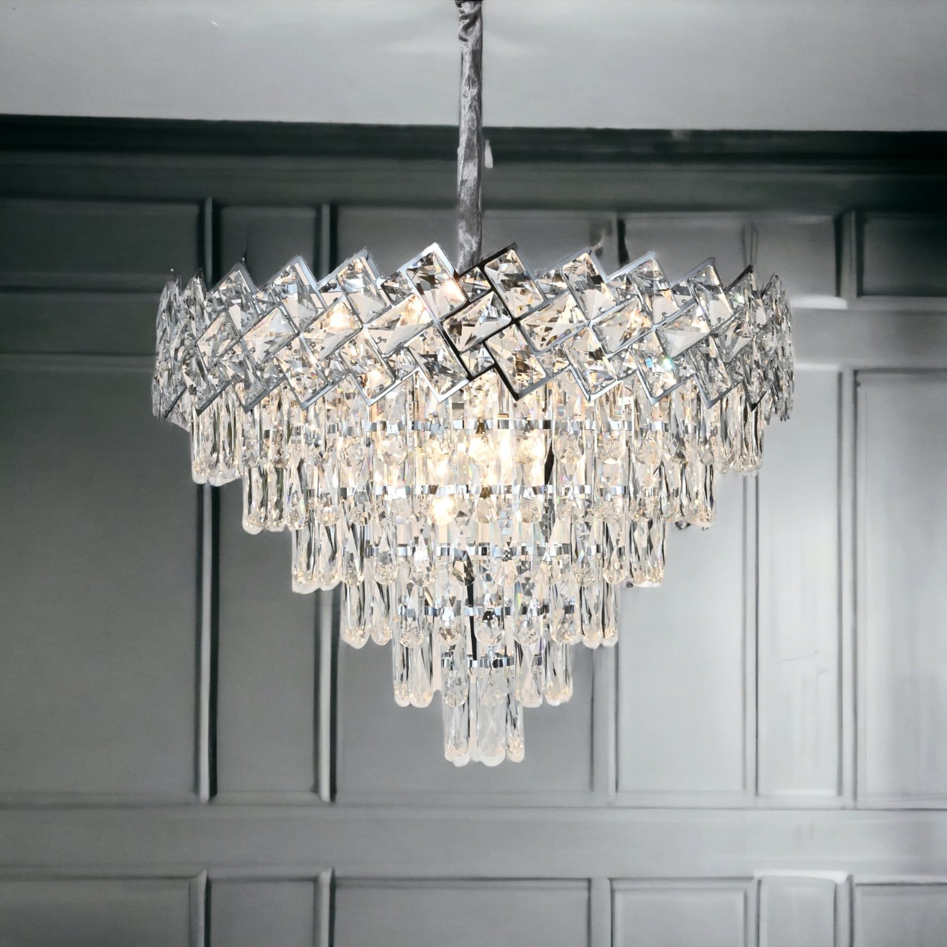Полилей от кристал Malli Silver 60cm