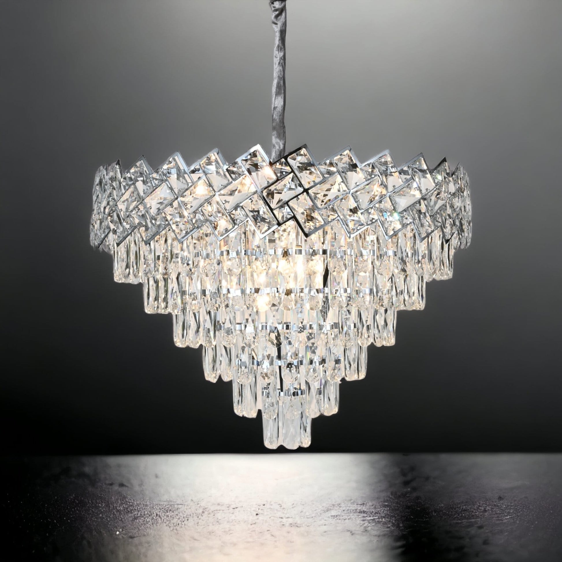 Полилей от кристал Malli Silver 60cm