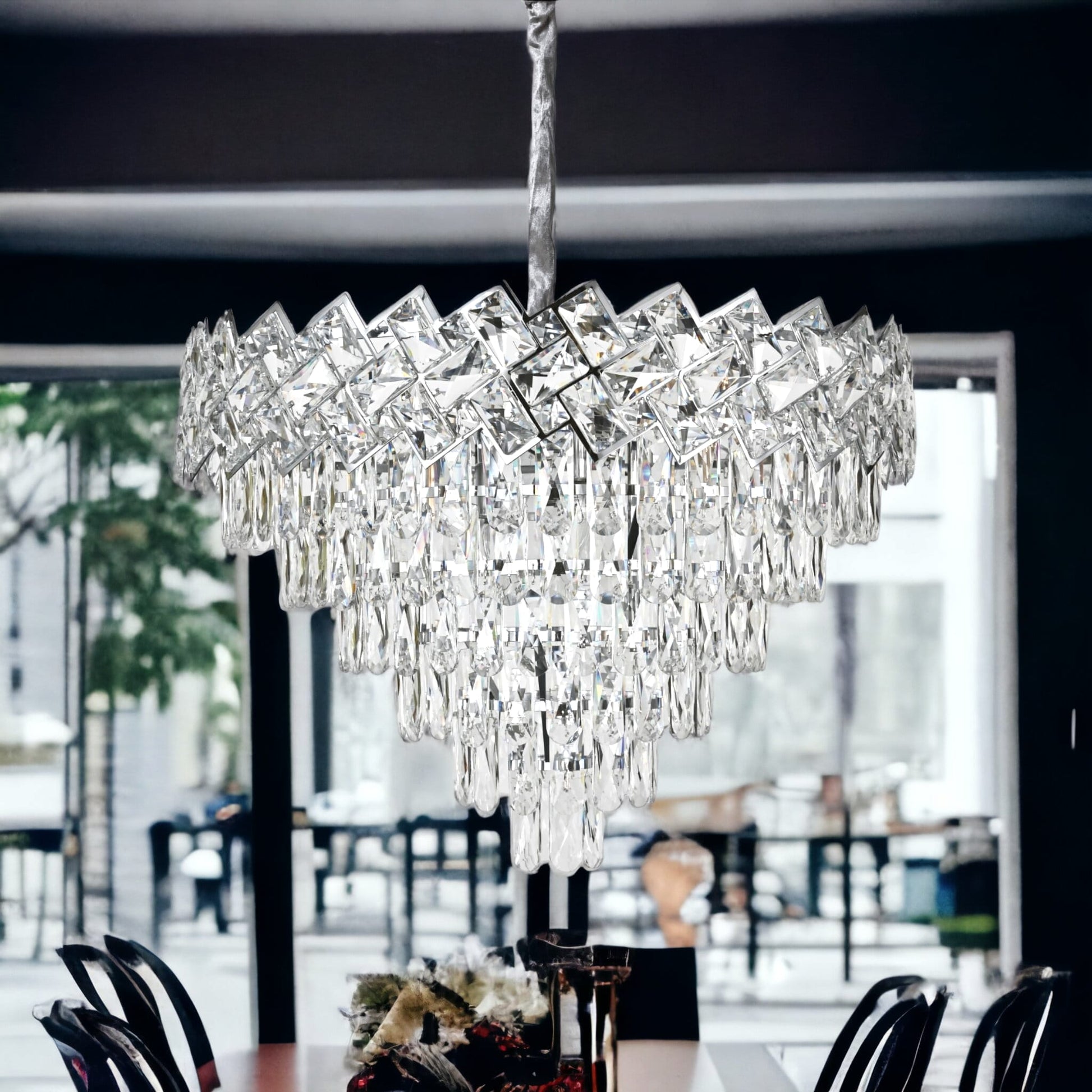 Полилей от кристал Malli Silver 60cm