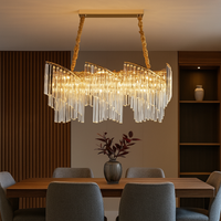 Candelabru Cristal Modern Milano Golden 80X30CM CRISTAL / AURIE / 80X30CM Chandeliers Crystal