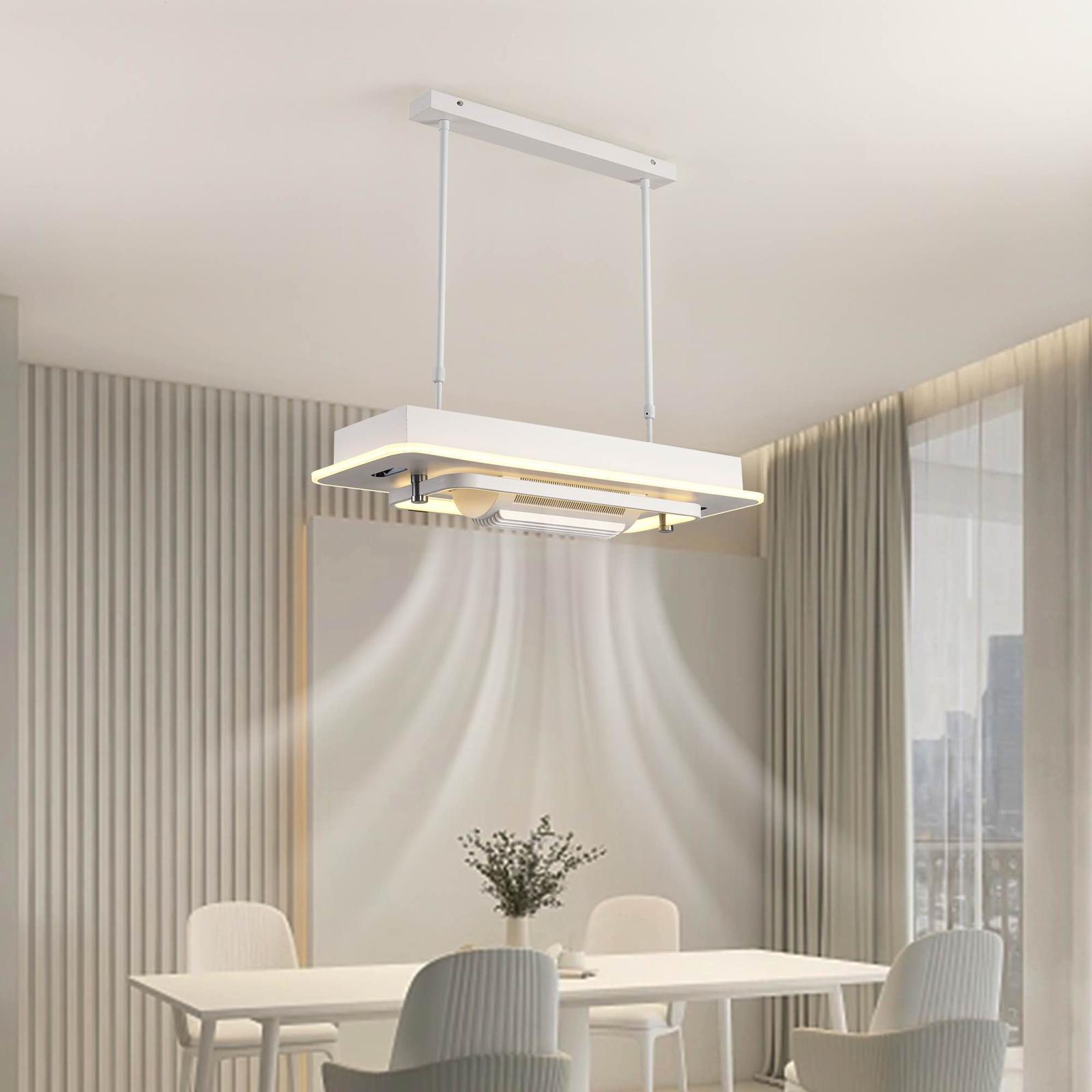 LED осветително тяло C8405 с регулируем вентилатор и дистанционно, еквивалент 600W