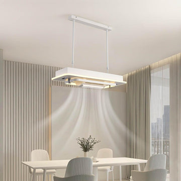 LED осветително тяло C8405 с регулируем вентилатор и дистанционно, еквивалент 600W