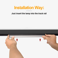 LED спот 10W 30cm магнитен SMART CCT черен линеен мат дистанционно