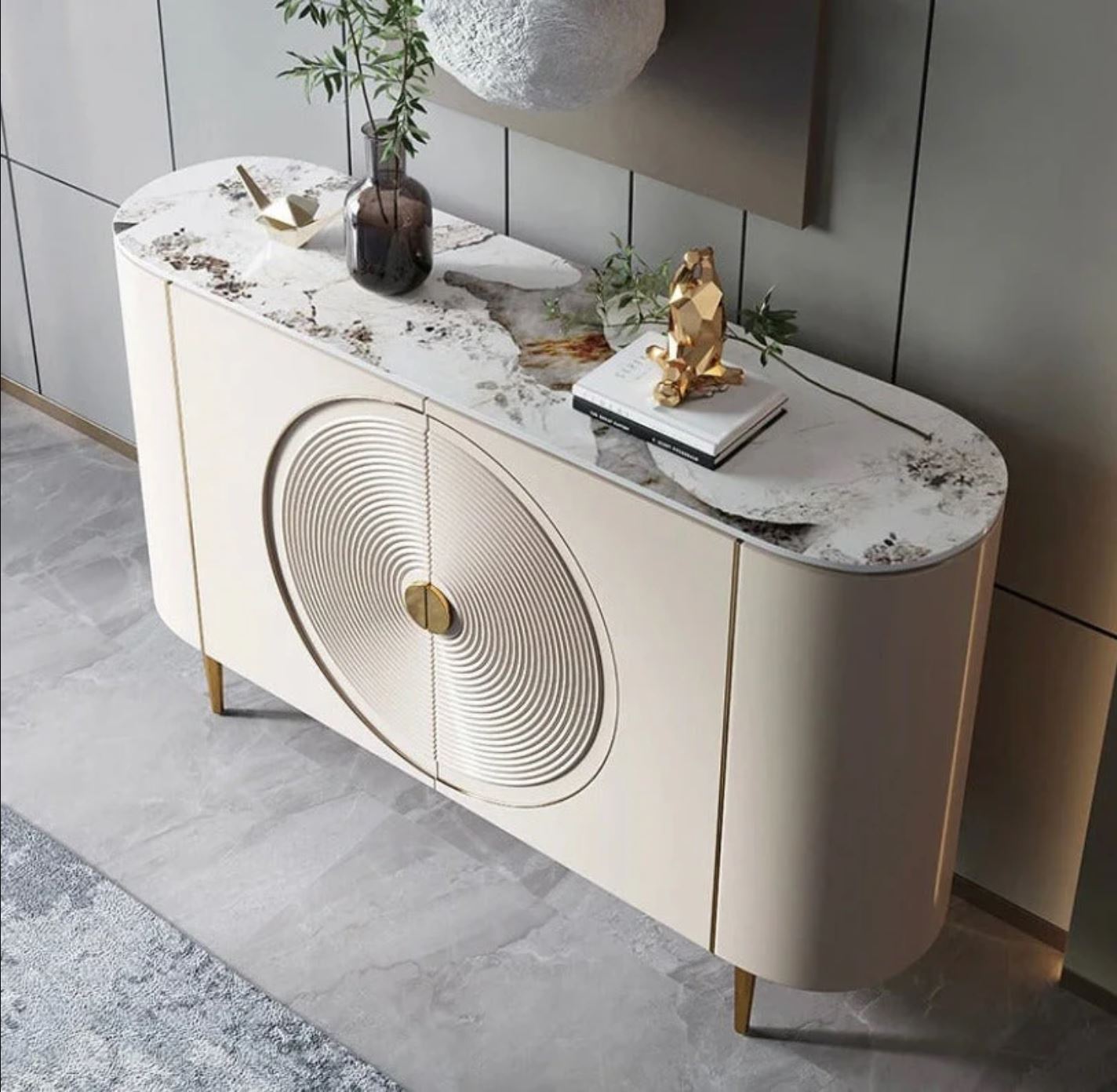 Скрин с 2 врати Luxury Line Suprem с плот от мрамор