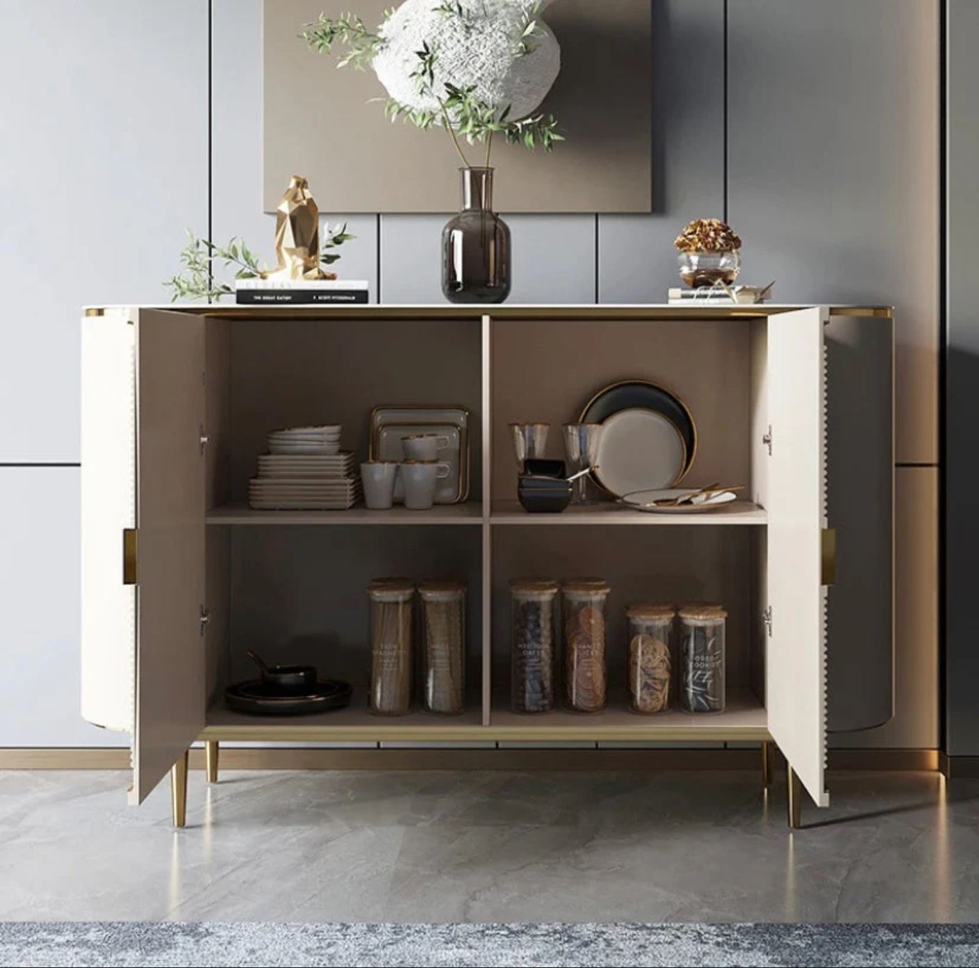 Скрин с 2 врати Luxury Line Suprem с плот от мрамор