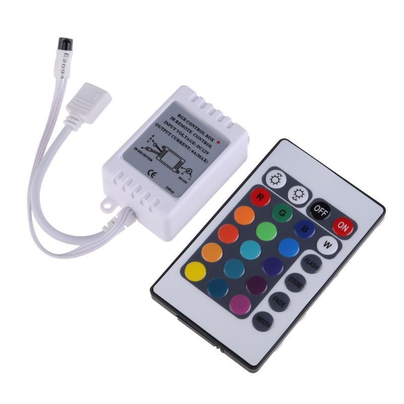 Контролер RGB 6A 12V дистанционно 24 бутона IR