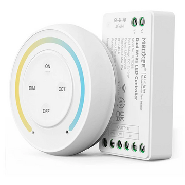Контролер за LED лента CCT 12A 12V с кръгло дистанционно