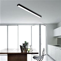 Линеен LED осветител 20W 120cm повърхностен черен, еквивалентен на 150W