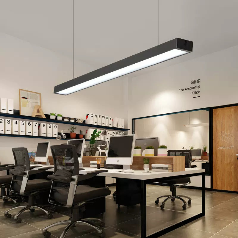 Линеен LED осветител 54W 120cm висящ/за повърхностен монтаж черен