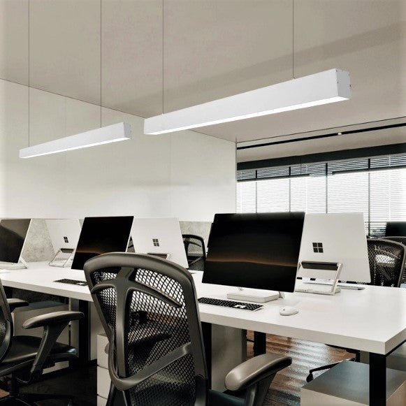 Линеен LED осветител 54W 120cm окачен/повърхностен бял