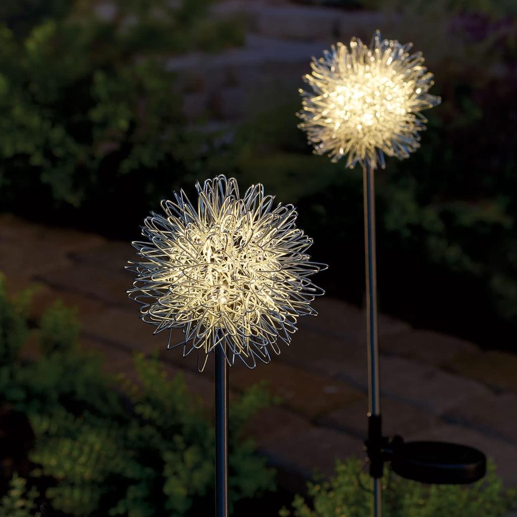 Соларен градински стълб Декорация DANDELION 73CM