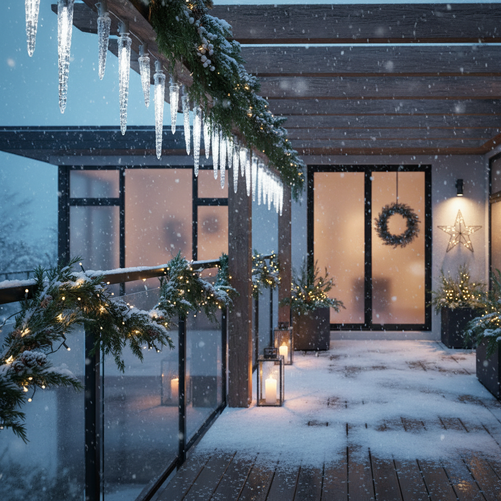 LED инсталация висулки PREMIUM Coldvale 160 LED 2.7m Бял кабел IP44