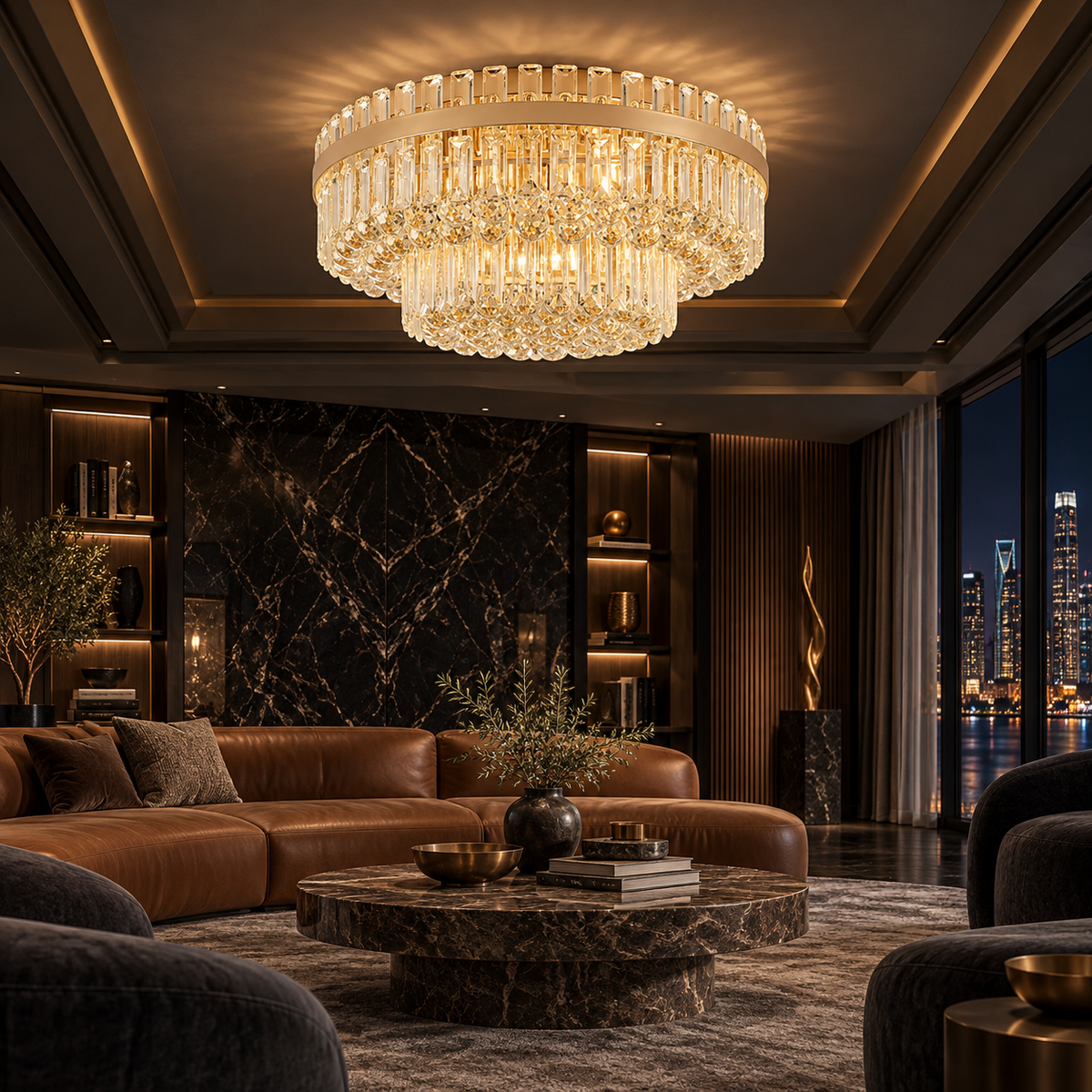 Полилей от кристал за таван Luminaris Regal 80CM