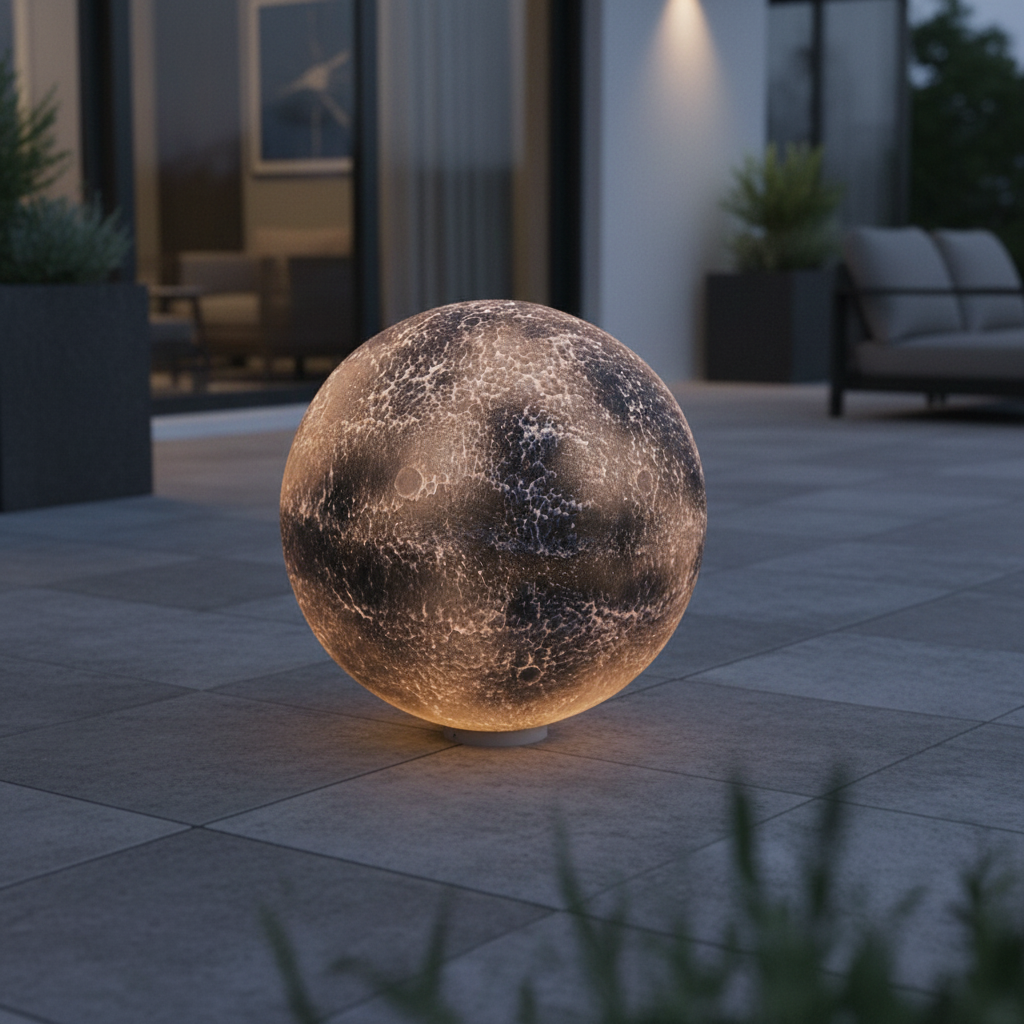 Външно осветително тяло глобус BLACKGLOW 60CM Черен