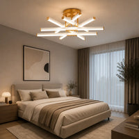 LED осветително тяло FERGA LINES Gold Еквивалент 700W с дистанционно