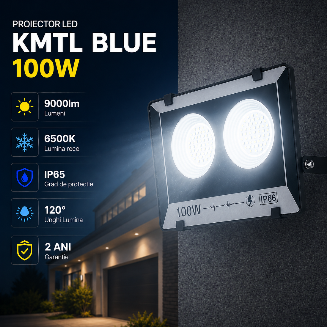 LED прожектор 100W KMTL Blue