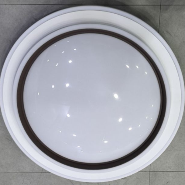 LED плафон Sparkle Бял+Черен, 46cm, 3 вида светлина, Еквивалент 300W
