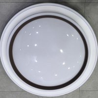 LED плафон Sparkle Бял+Черен, 46cm, 3 вида светлина, Еквивалент 300W