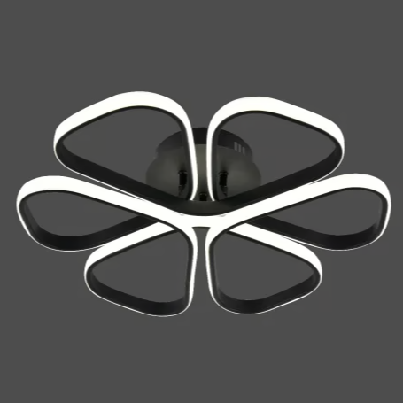 LED осветително тяло ISCHIA BLACK еквивалент 400W с дистанционно