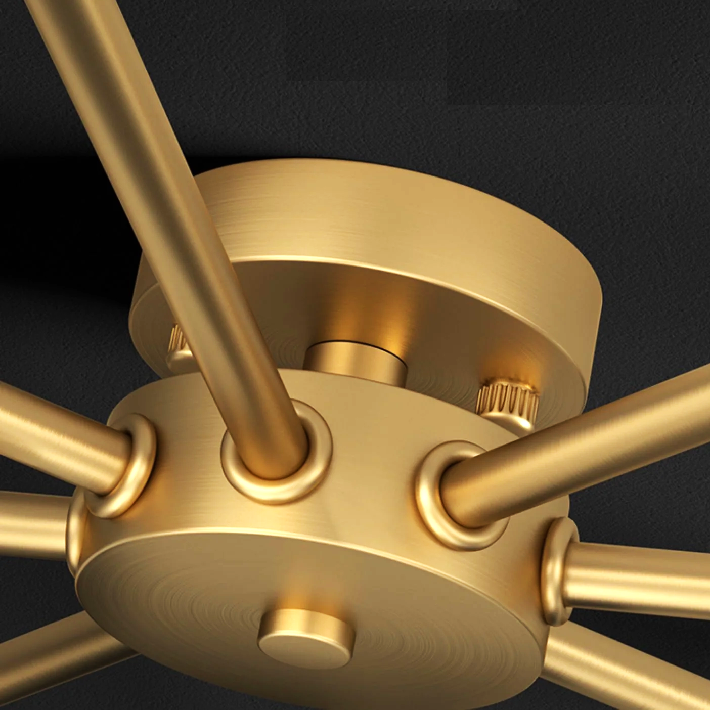 LED осветително тяло Nordic Style WEB Gold Еквивалент 600W Дистанционно G3867