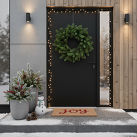 Изкуствена коледна венец за врата FrostSanta
