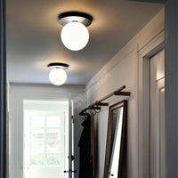 Aplica Abajur Glob Mat Chrome Ceiling Light Fixtures