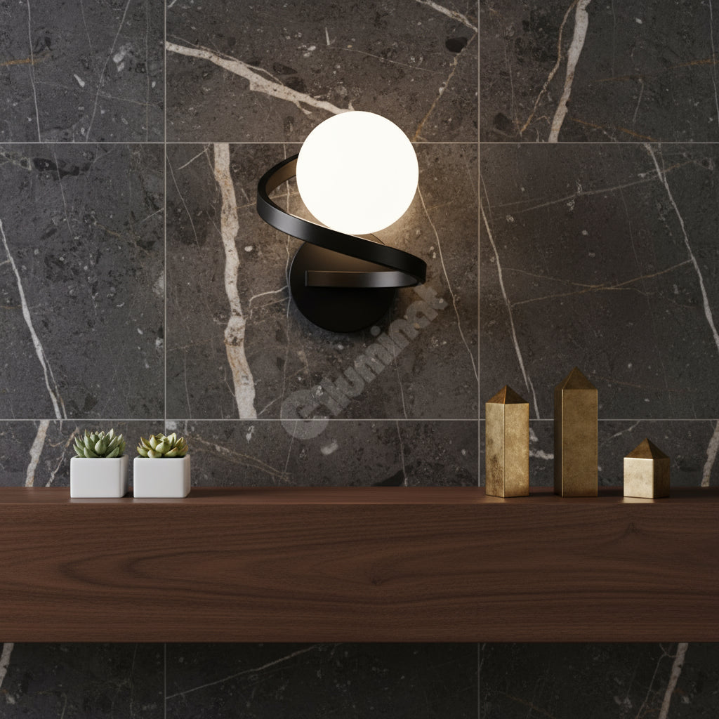 Аплик Абажур LINO 1xE27 Black