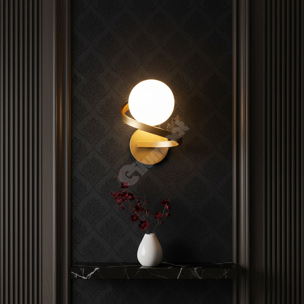 Аплик Абажур LINO 1xE27 Gold