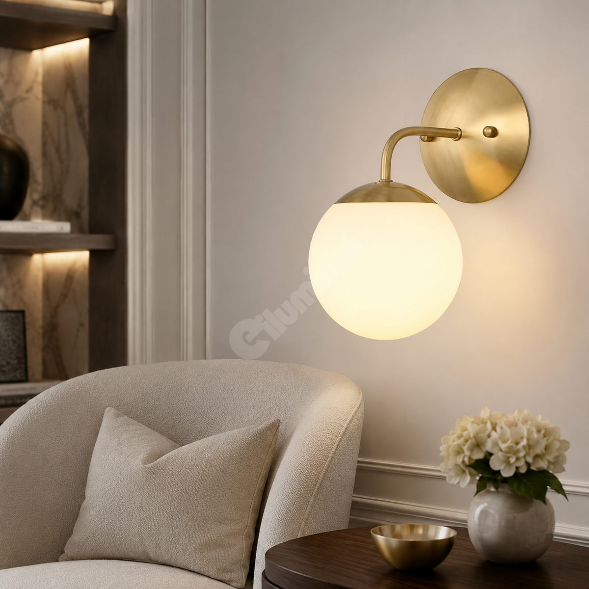 Аплик абажур VESPRO Gold 1xE27