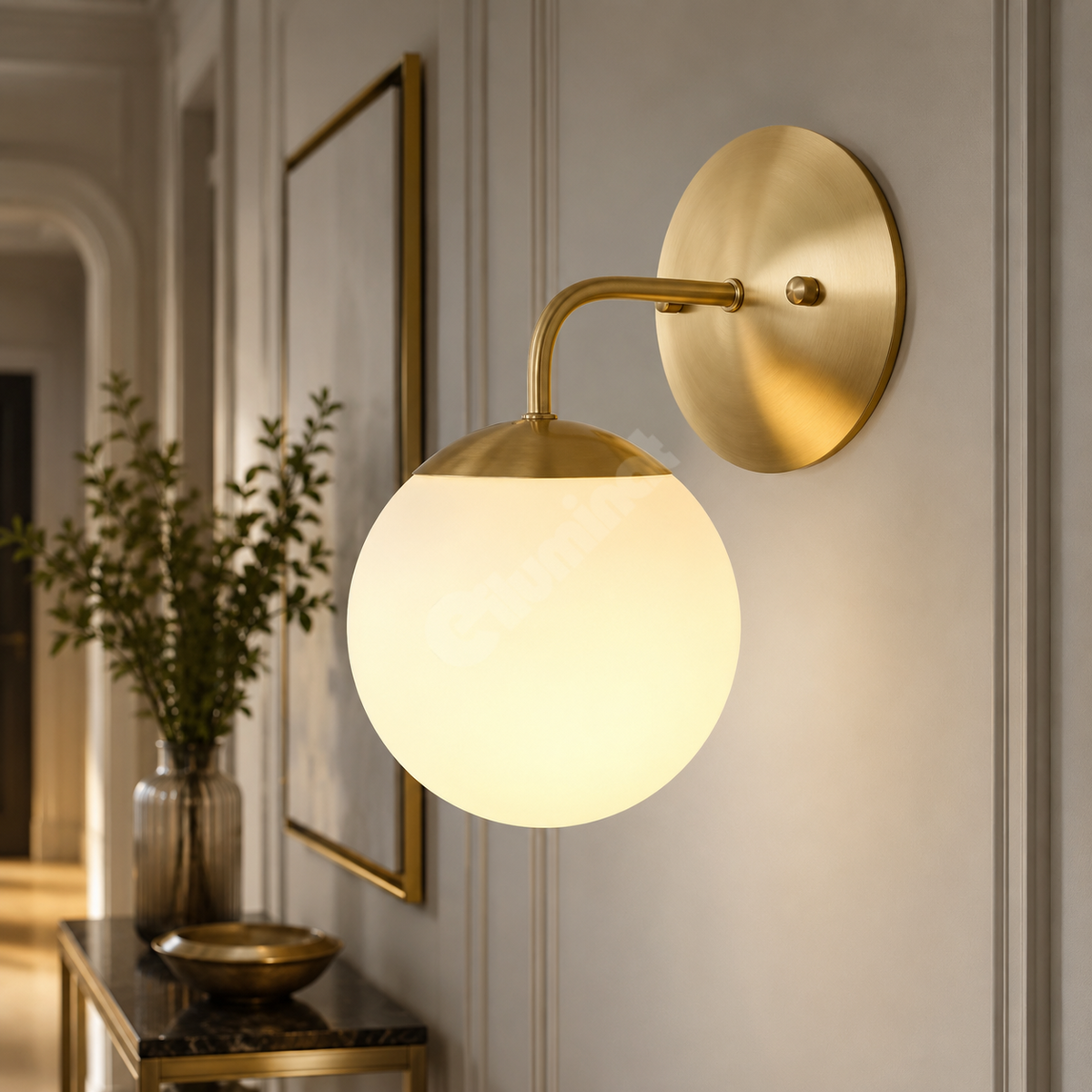 Аплик абажур VESPRO Gold 1xE27