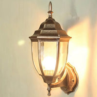 Aplica Exterior Tip Felinar 1XE27 GOLD IP65 AURIE Wall Light Fixtures