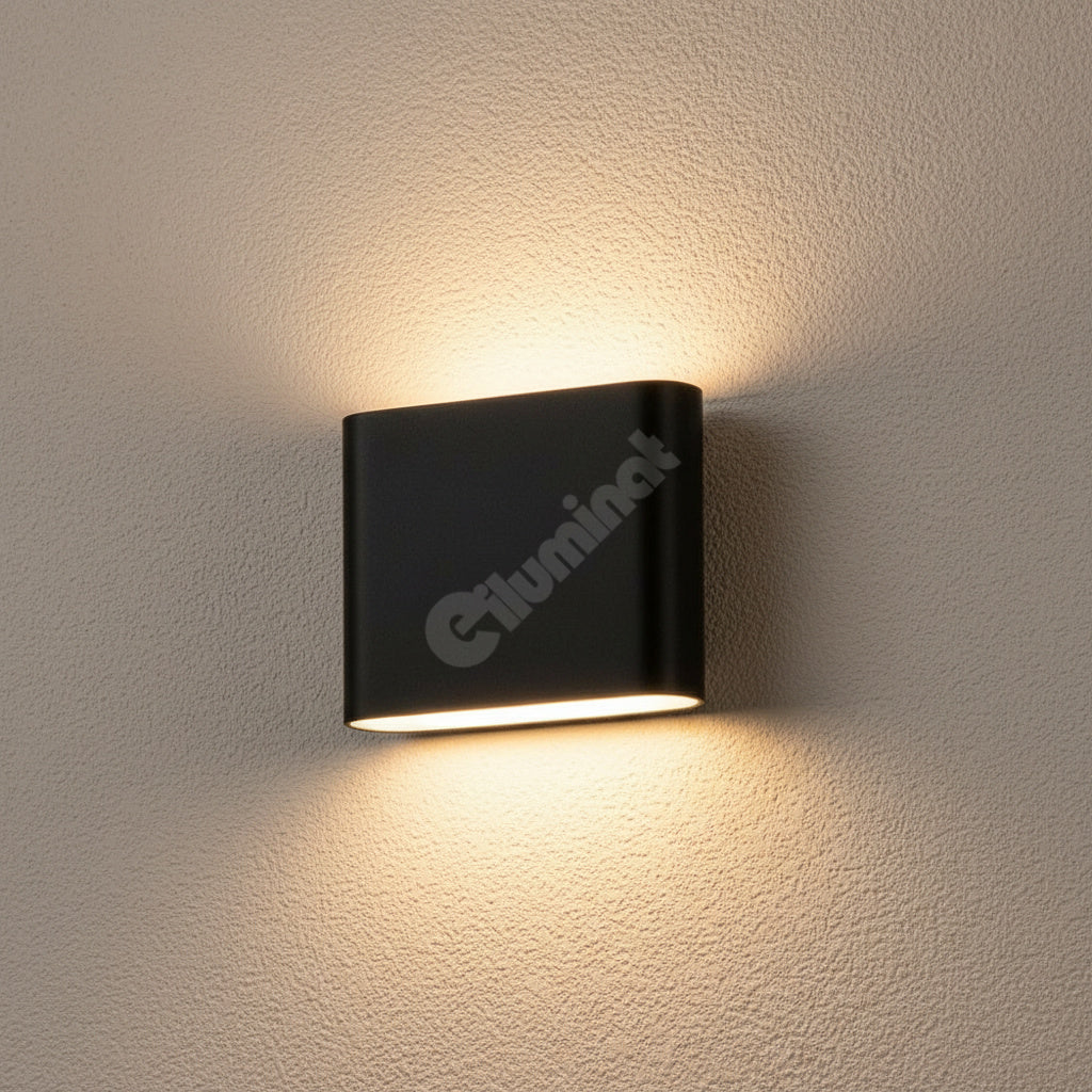 LED аплик 6W TANIA за външен монтаж, Черен