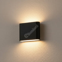 LED аплик 6W TANIA за външен монтаж, Черен