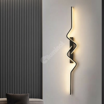 LED аплик за стена BEZY Черен 80 cm