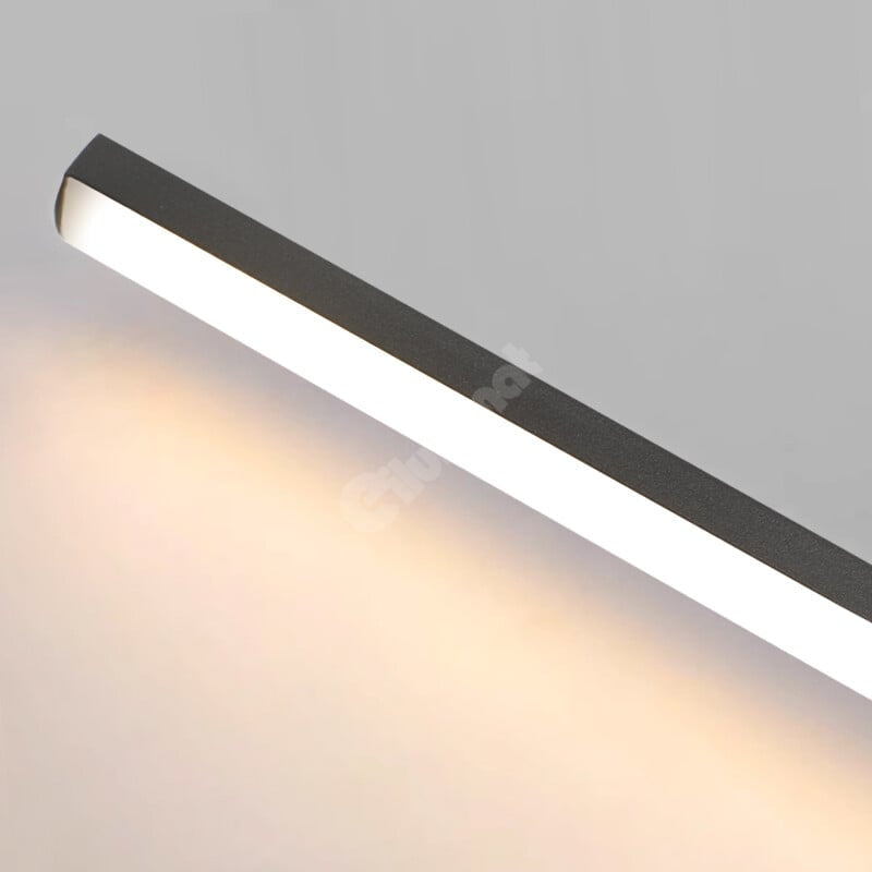 LED аплик за стена BEZY Черен 80 cm