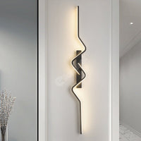 LED аплик за стена BEZY Черен 80 cm