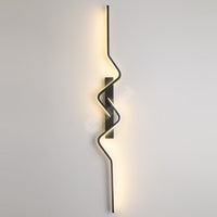 LED аплик за стена BEZY Черен 80 cm