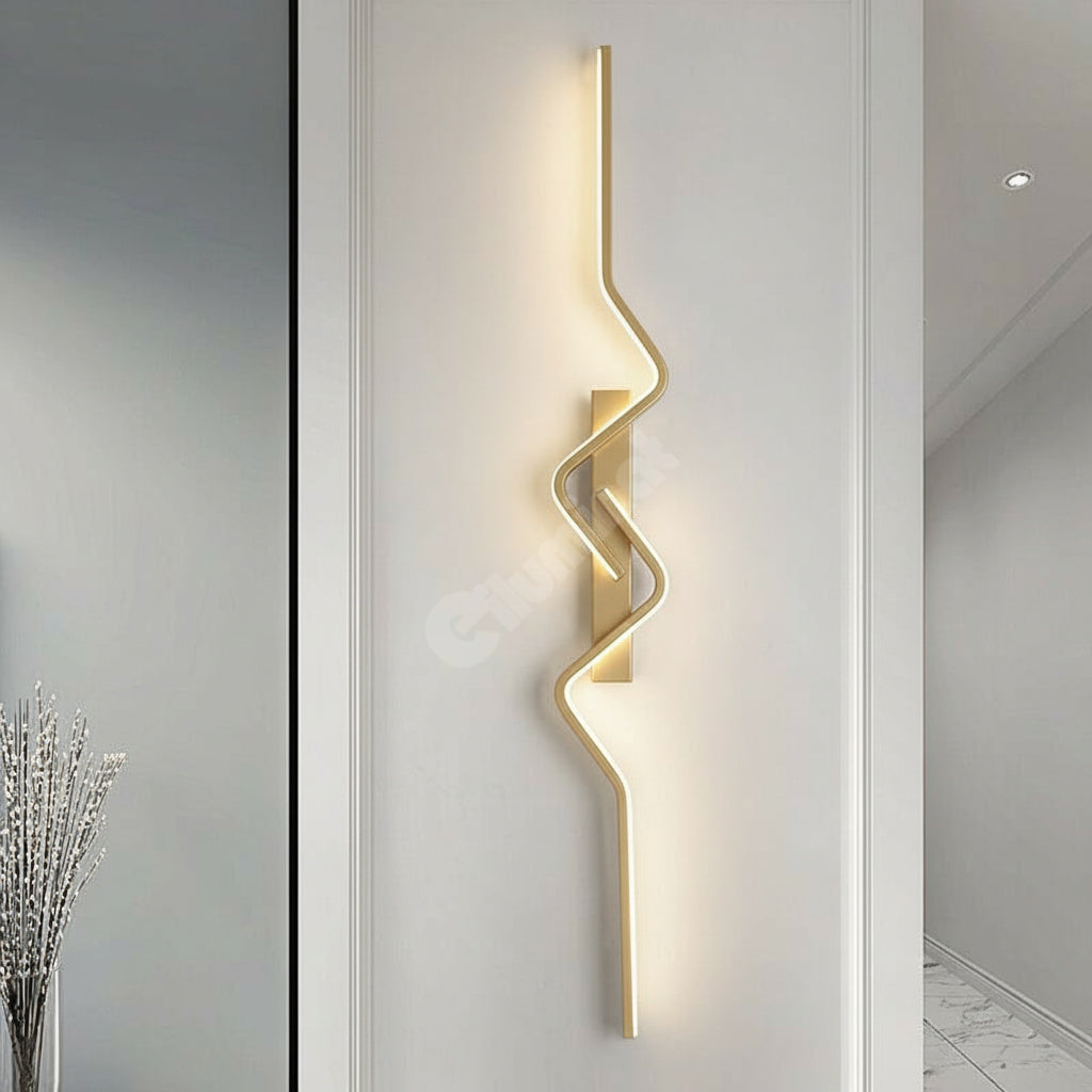 LED стенен аплик BEZY Златист 80 cm