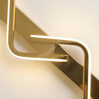 LED стенен аплик BEZY Златист 80 cm