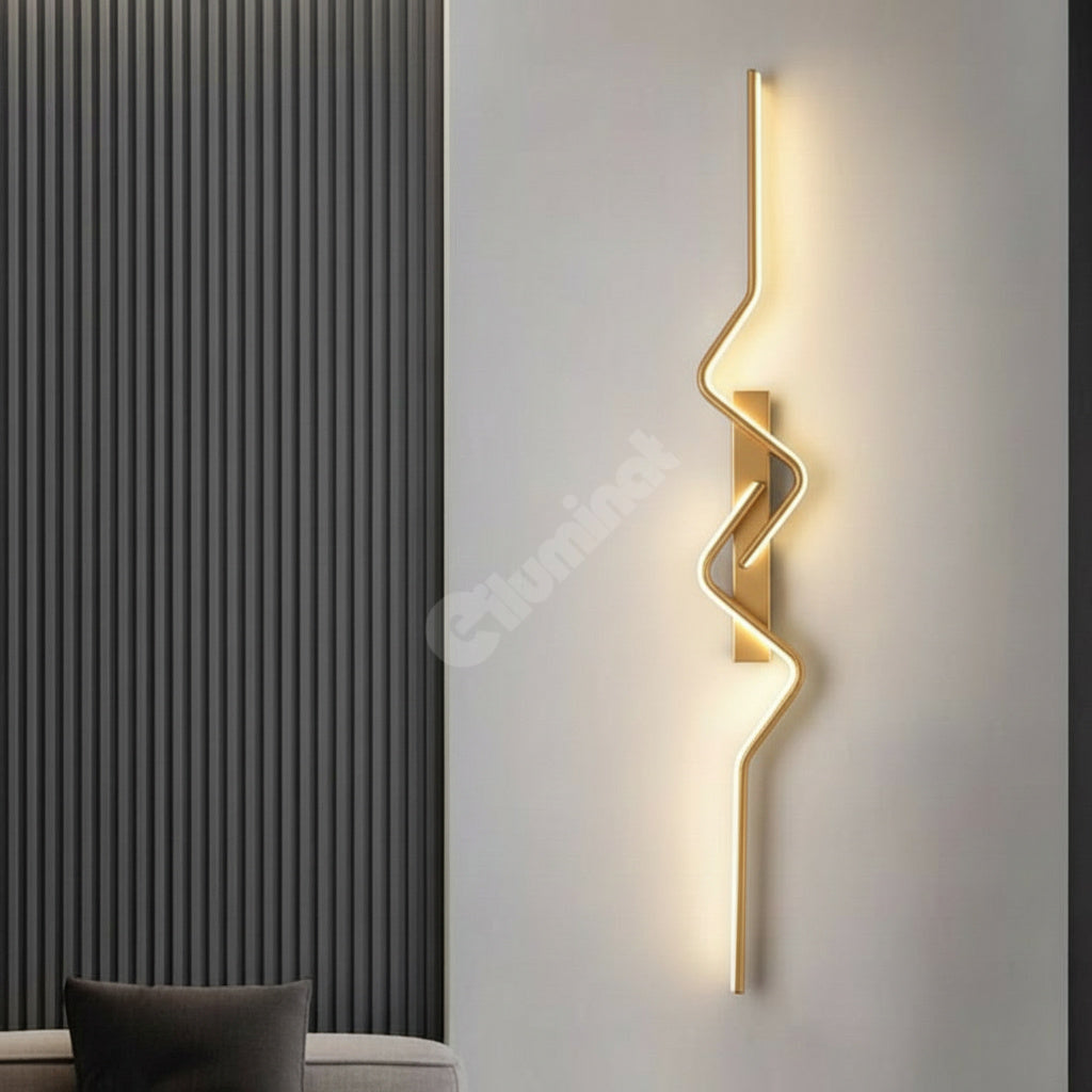 LED стенен аплик BEZY Златист 80 cm